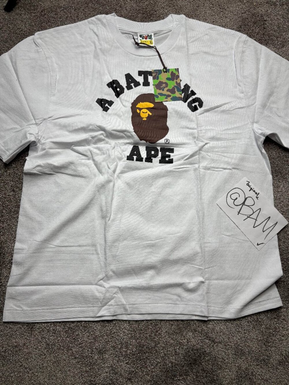 A Bathing Ape Men's College T-Shirt - White